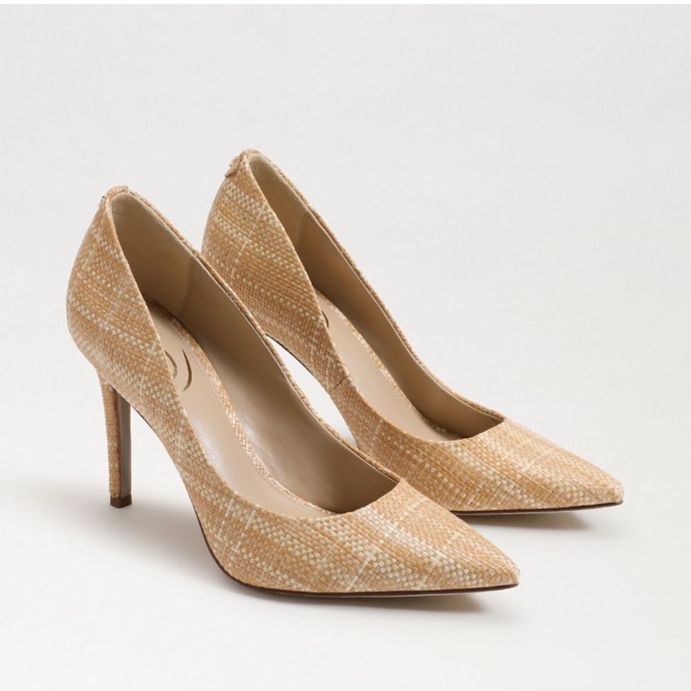 Sam Edelman HAZEL POINTED TOE PUMPS Raffia